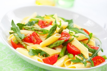 Asparagus and tomato pasta