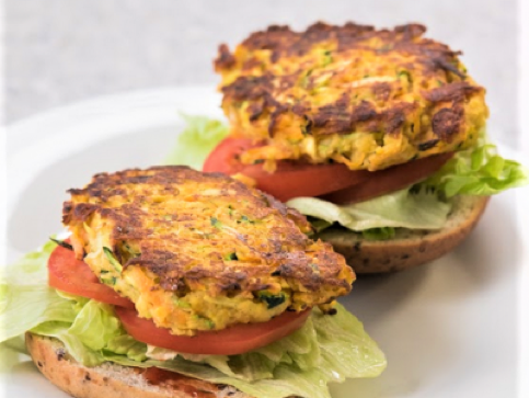 Vegetable and bean burgers